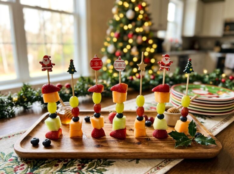 Kerstballen en kerststerren cupcake prikkers op cupcakes