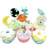 Space Ruimte hond cupcake prikkers