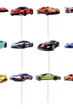 Sportauto's Cars cupcake prikkers