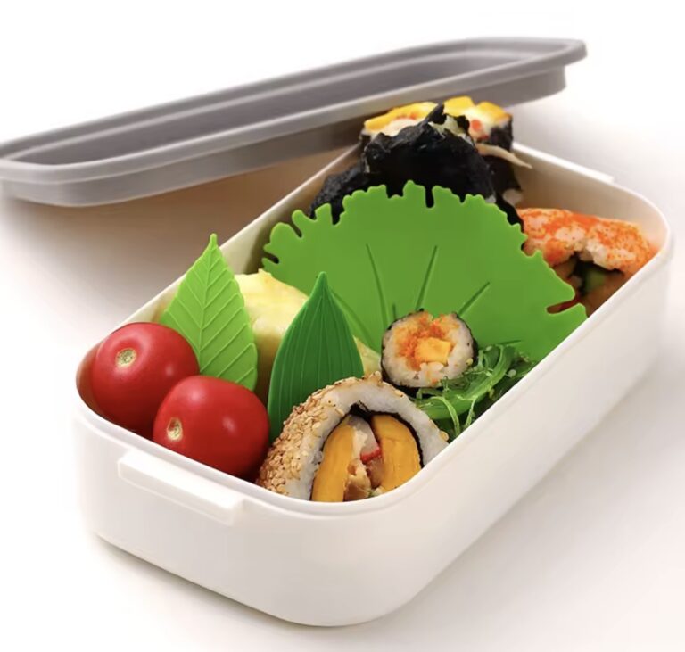 Bladeren bento lunch scheider SET